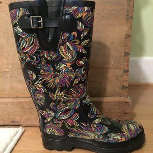 Faux Fur Lined Rain Boots